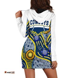 Custom Personalised Cowboys Hoodie Dress North Queensland Indigenous