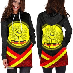 Hoodie Dresses Aboriginal Flag And Animals Pattern