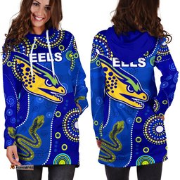 Eels Indigenous Women Hoodie Dress Competitive 08