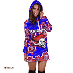 Newcastle Knights Women's Hoodie Dress Indigenous