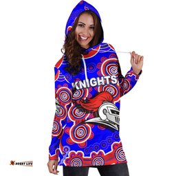 Newcastle Knights Women's Hoodie Dress Indigenous