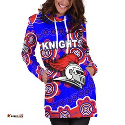 Newcastle Knights Women's Hoodie Dress Indigenous
