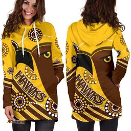 Pride Hawks Women Hoodie Dress Hawthorn Indigenous