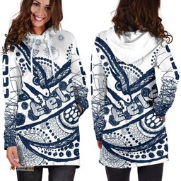 Eels Rugby Women's Hoodie Dress Line Art Special Version 05