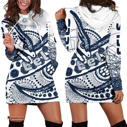 Eels Rugby Women's Hoodie Dress Line Art Special Version 05