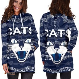 Geelong Hoodie Dresses Cats Indigenous Navy