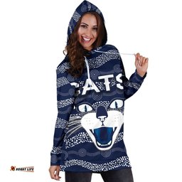 Geelong Hoodie Dresses Cats Indigenous Navy