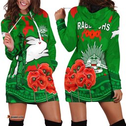 Rabbitohs Anzac Day Hoodie Dress South Sydney Camouflage Mix Aboriginal