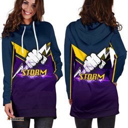 Melbourne Women's Hoodie Dress Thunder