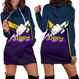 Melbourne Women's Hoodie Dress Thunder