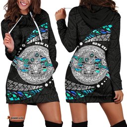 Maori New Zealand Women's Hoodie Dress Hei Tiki Sport Style