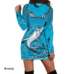 Custom Personalised Sharks Rugby Hoodie Dress Go Sharkies Aboriginal Special Version
