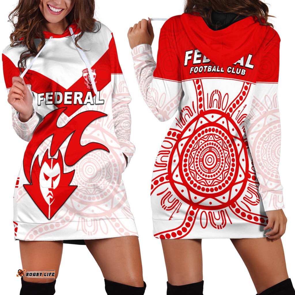 Federal Football Hoodie Dress Indigenous Impressive