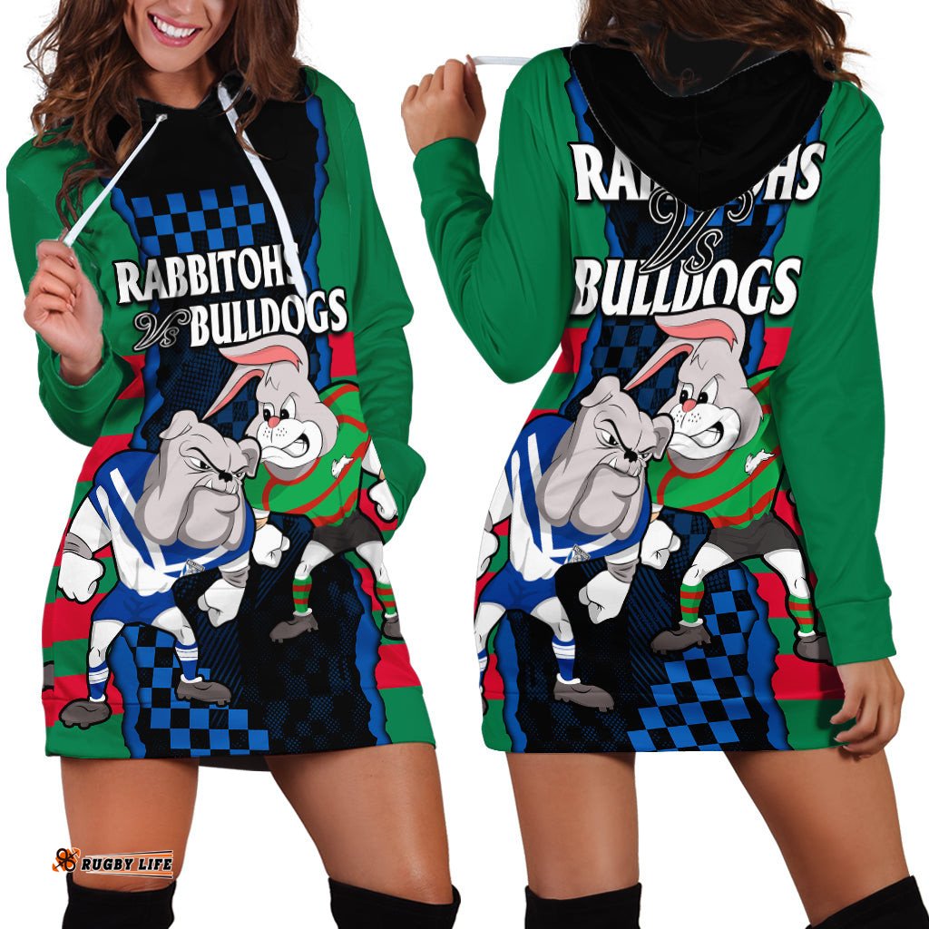 NRL Combine Rabbitohs and Bulldogs Hoodie Dress 03