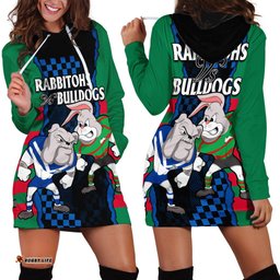 NRL Combine Rabbitohs and Bulldogs Hoodie Dress 03