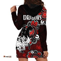 NRL St. George Illawarra Dragons Rugby Saints 1998 Aboriginal Hoodie Dress