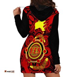 Australia Walk For Yes Hoodie Dress Say Yes To Australian Indigenous Voice