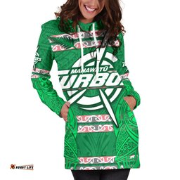 Manawatu Turbos Women Hoodie Dress Maori Vibes