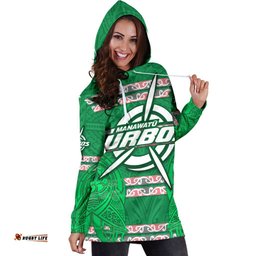 Manawatu Turbos Women Hoodie Dress Maori Vibes