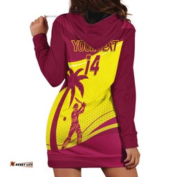 Custom West Indies Cricket Hoodie Dress 2024 World Cup Go Windies