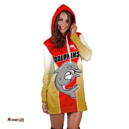 Dolphins Rugby Hoodie Dress Since 1947 Dynamic Version