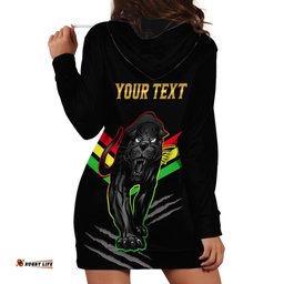 Personalised NRL Panthers Hoodie Dress Premiers Three Peat Proud Of Our Boys Black