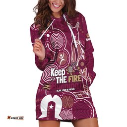NAIDOC Week Hoodie Dress QLD Maroons Kangaroo