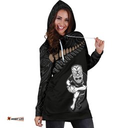 New Zealand Hoodie Dress Rugby Warrior