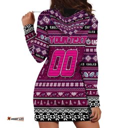 Personalized Sea Eagles Rugby Xmas Hoodie Dress Australia NRL Mascot