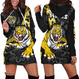 Richmond Football Hoodie Dress Tigers 1885 Indigenous Basic Style