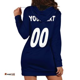 Custom Text And Number NRL Cowboys Hoodie Dress Mix Jersey