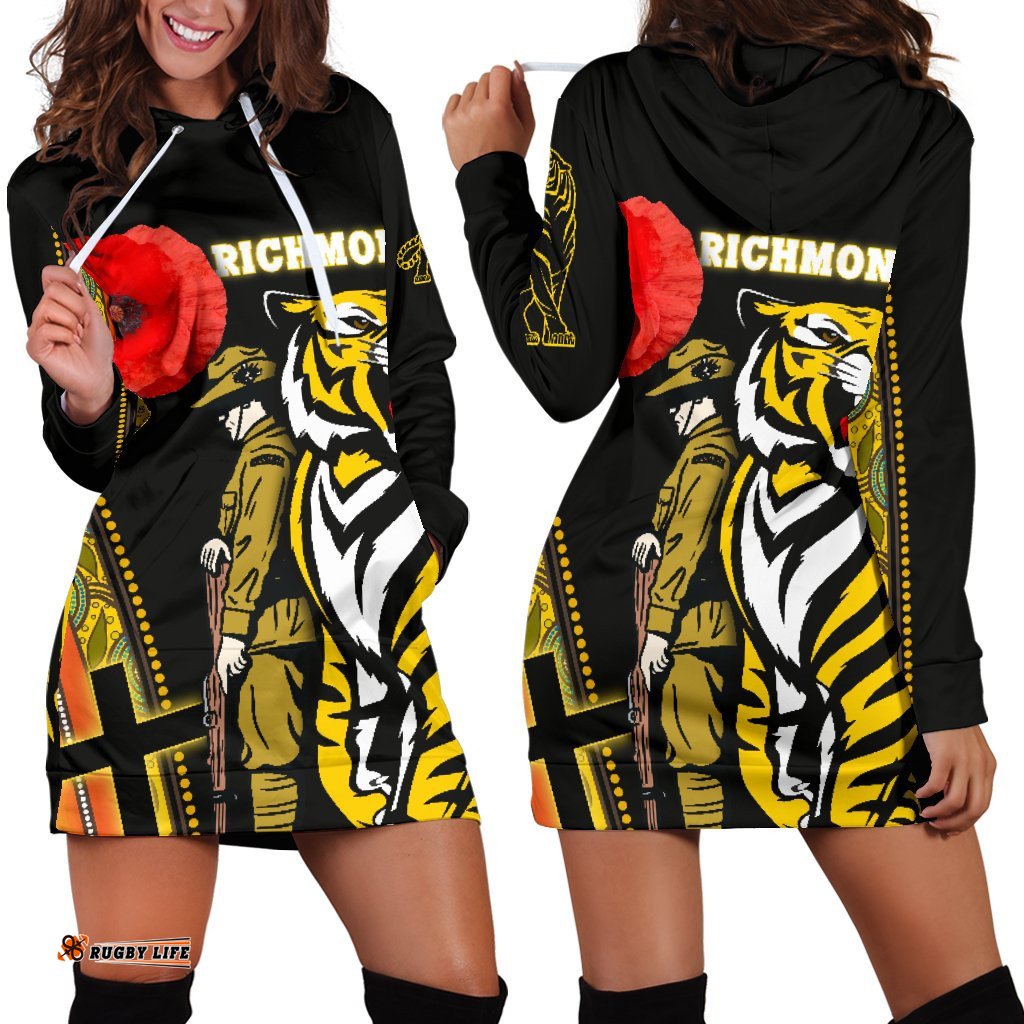 Richmond Premier Women's Hoodie Dress Tiger And Soldiers