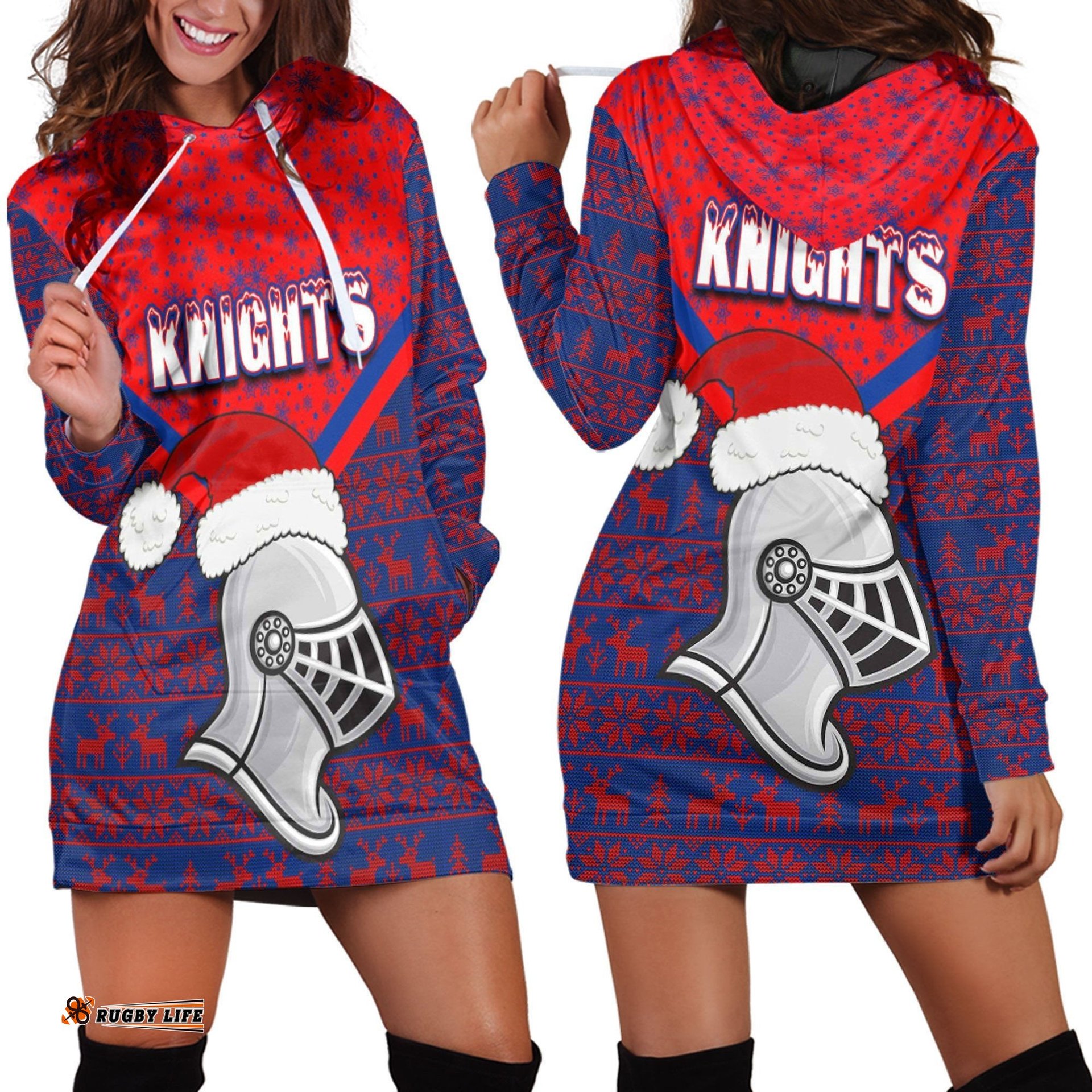 Vibe Hoodie Clothing Newcastle Knights Christmas Hoodie Dress