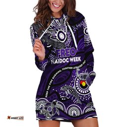 Custom NAIDOC Week 2024 Freo Hoodie Dress Aboriginal Animals Keep The Fire Burning