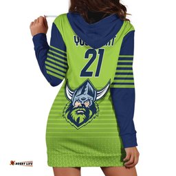 Raiders Rugby Custom Hoodie Dress The Green Machine Simple Style
