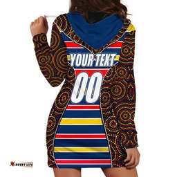 AFL Crows Hoodie Dress Mix Dot Aboriginal
