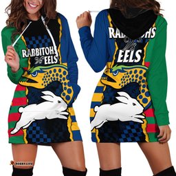 NRL Combine Rabbitohs and Eels Hoodie Dress 05