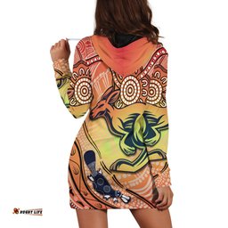 Kangaroos Indigenous Hoodie Dress Beautiful Life