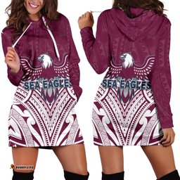 Warringah Women's Hoodie Dress Sea Eagles Multicultural
