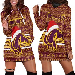 Vibe Hoodie Clothing Brisbane Broncos Christmas Hoodie Dress