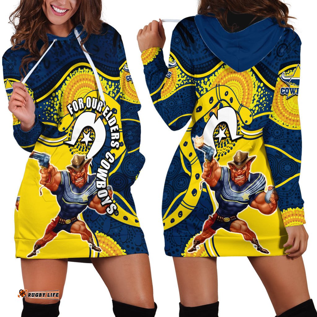 Cowboys Mascot NRL Hoodie Dress NAIDOC