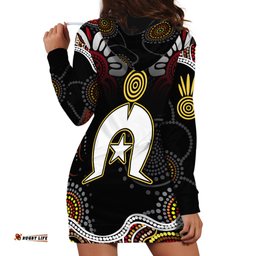 Torest Trait Islands Mix Aboriginal Pattern Hoodie Dress 08