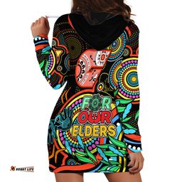 Giants Football Aboriginal Art Hoodie Dress NAIDOC Indigenous Tribal