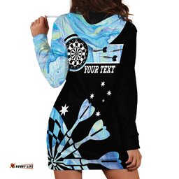 Personalised Australia Darts Opal Vibes Hoodie Dress
