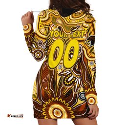 Personalised Hawks NAIDOC Week 2024 Hoodie Dress Aussie Aboriginal Art