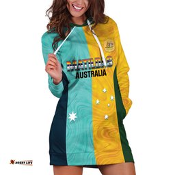 Custom Pride Month Matildas Hoodie Dress Australia Til Its Done Mixed Color