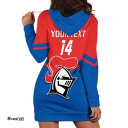 Personalised Newcastle Knights Rugby Hoodie Dress Novocastrians Sporty Style