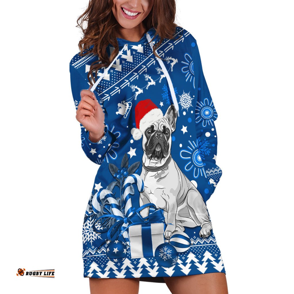Bulldogs Rugby Hoodie Dress Christmas Vibe