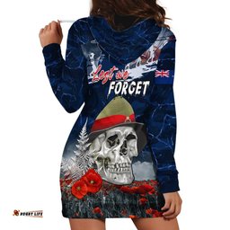 New Zealand ANZAC Day Hoodie Dress Freedom Ain't Free
