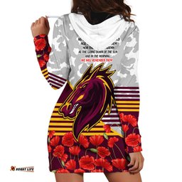 Broncos Rugby ANZAC Day 2024 Hoodie Dress Camouflage Style